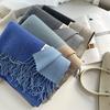 Solid Color Imitation Cashmere Scarf Women's Winter Thickened Double-sided Warm Scarf Cold-proof Outer Long Shawl