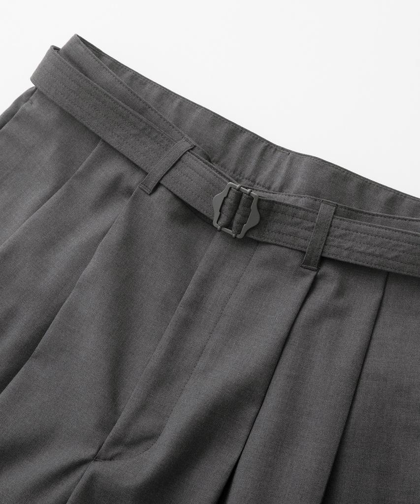 ANOTHER OFFICE Hemingway Belted Shorts (Heather Gray)