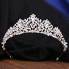 Bridal Crown Colorful Rhinestone Headband Baroque Alloy Crown Wedding Dress Accessories Hair Accessories