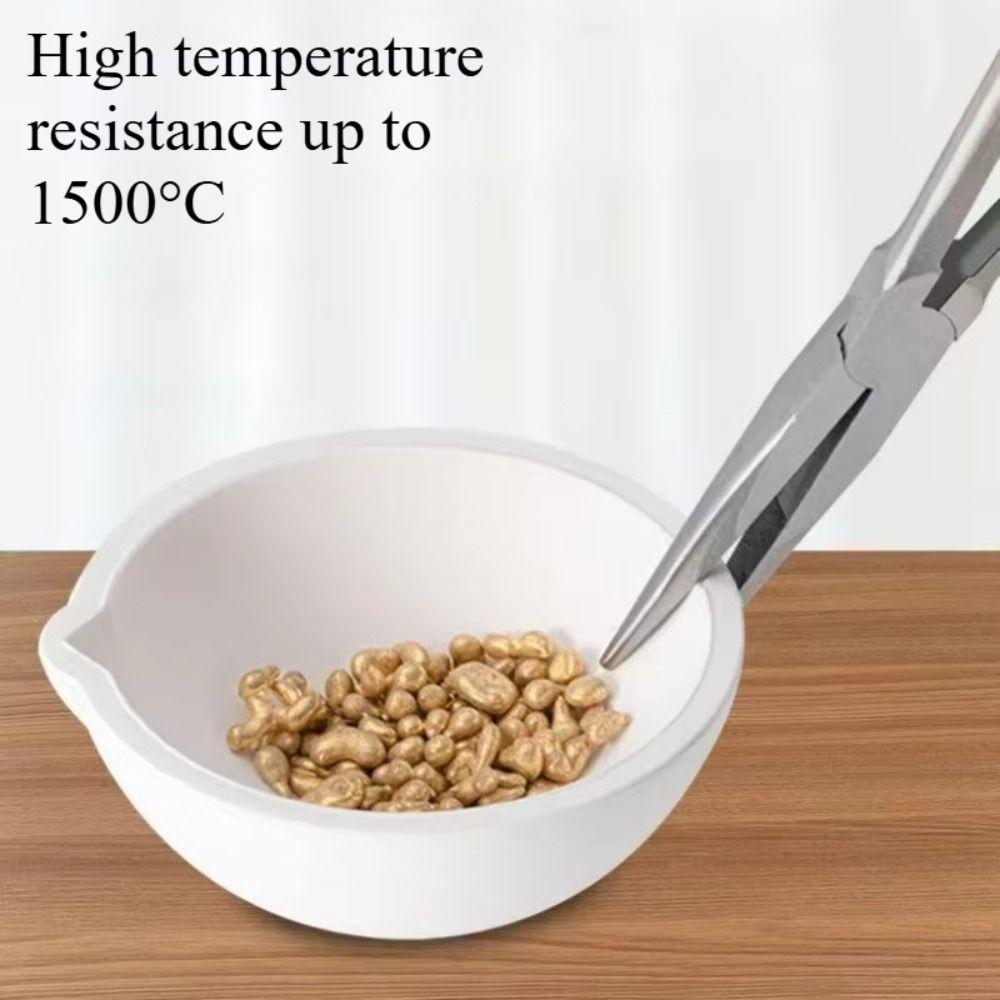 Round Quartz Crucible Heat-resistant Jewelry Casting Tools  Gold Silver Melting