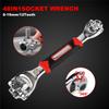 48 In 1 Tools 360 Degree Multipurpose Rotation Hand Tools Universal Socket Works Ratchet Spline Bolts Sleeve Tiger Wrench