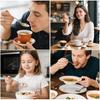 HANSGO Teaspoons Stainless Steel, 6 Piece Dinner Spoons Set 6.7 inches Dessert Spoons Use for Home, Kitchen or Restaurant