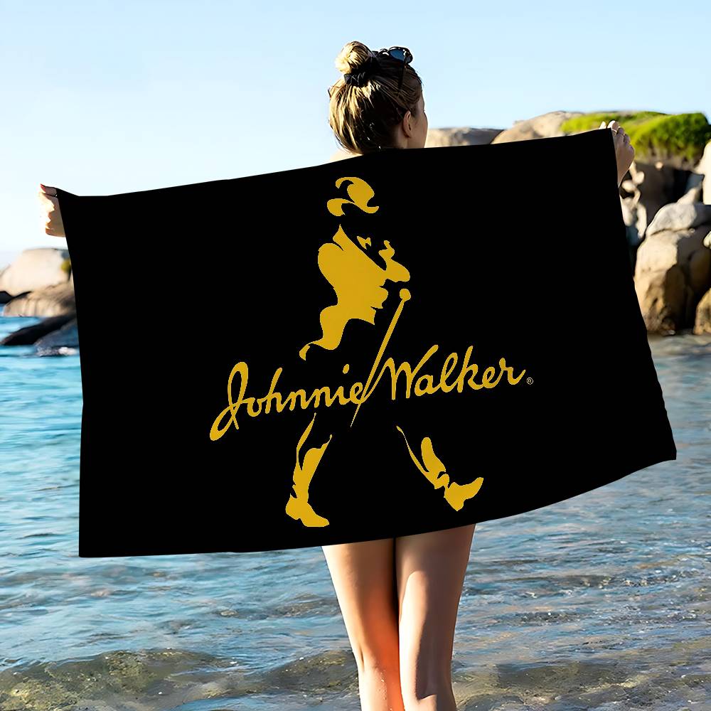 Модное пляжное полотенце J-Johnnie W-Walker, разноцветные банные полотенца для девочки, из микрофибры, быстросохнущие, с защитой от песка, для пляжа, йоги, спортзала, бассейна