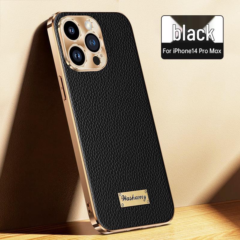 Роскошный чехол из натуральной кожи для iPhone 17 Pro Max и 16 - Деловой стиль, Защита от падений