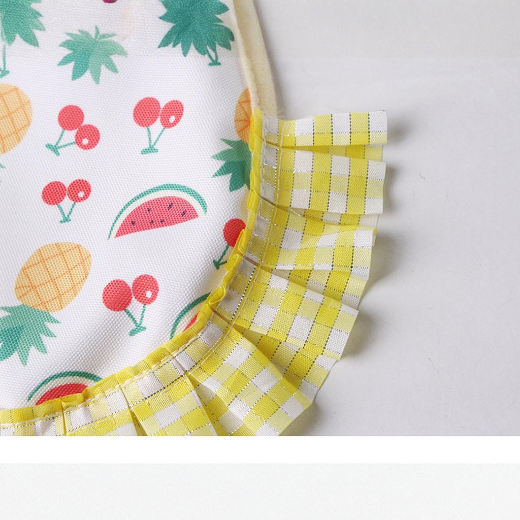 Fruit & Design Vest for Pet Chickens Elastic Lace Chest Back for Chickens Ducks