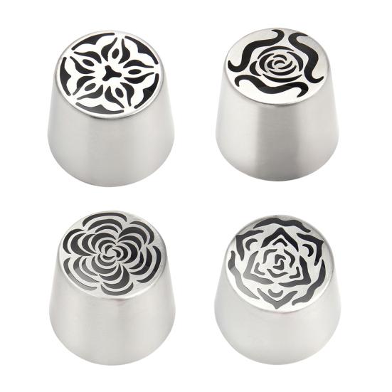 Oversized Russian Piping Tip Set Decorative Marshmallow Nozzle Stainless Steel Flower Nozzles for DIY Baking 3D Bouquets Roses And Patterns