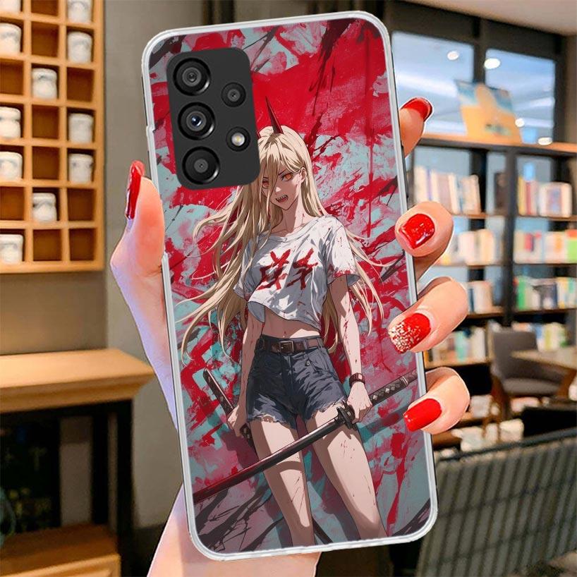 C-Chainsaw Mans Power Phone Case For Samsung Galaxy A12 A22 A32 A52 A72 A02S Phone Case Note 20 Ultra 10 S10 Plus A51 A71 A50S A