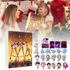 Kpop Demon Hunters Christmas Countdown Calendar Acrylic Car Keychain For Kids And Teens Gifting