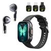 Спортивные часы 2 в 1 Bluetooth-наушники Умные часы Многофункциональные Длительное время работы от батареи 2,01-дюймовый HD-экран для iOS 11.0+