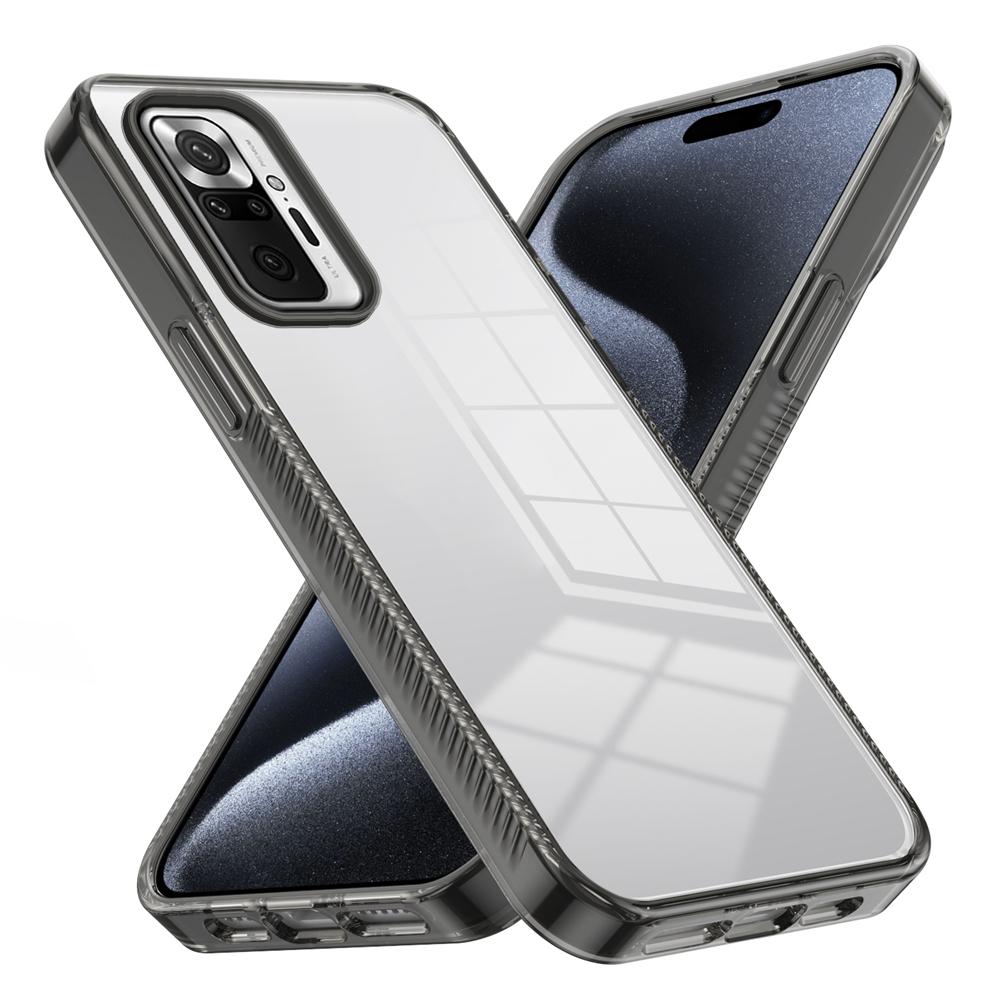 KEYSION Прозрачный чехол для Redmi Note 10 10S 10 Pro 4G Мягкий ТПУ+ПК Нескользящий HD Прозрачный Ударопрочный Задняя крышка телефона для POCO M5S