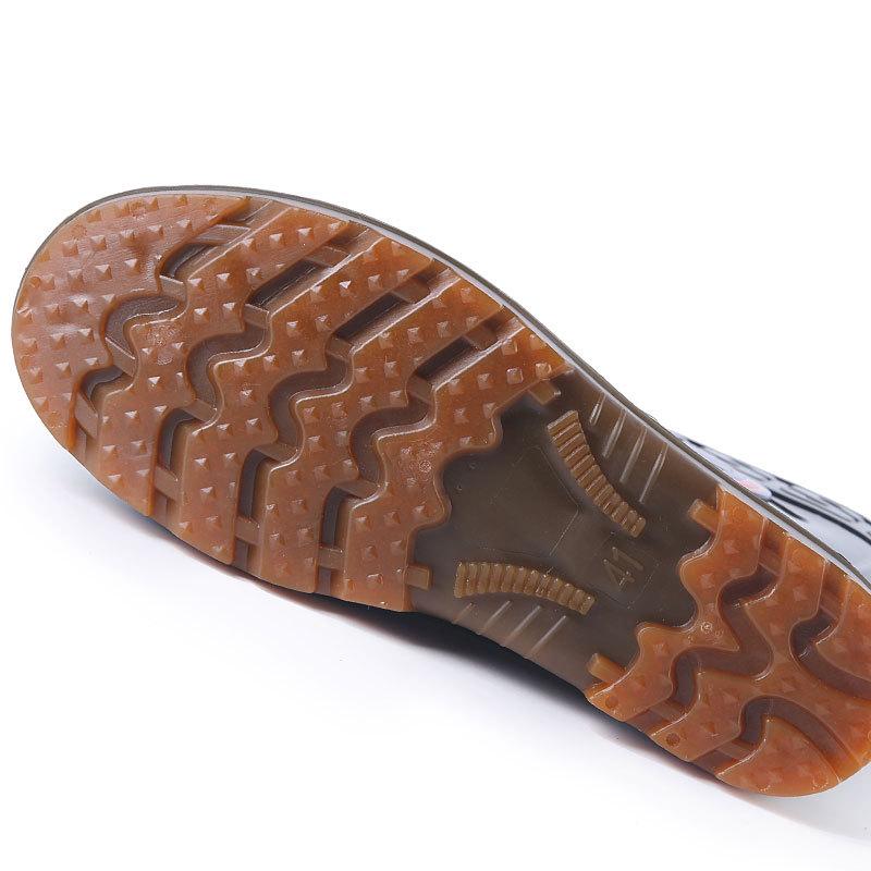 Мужские средние резиновые сапоги нескользящие средние резиновые туфли три резиновые туфли новые