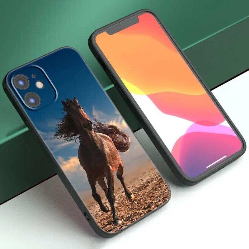 Чехол для телефона с изображением лошади для iPhone Samsung Galaxy Redmi Xiaomi Oppo OnePlus Note SA 7 8 9 10 11 12 13 14 20 21 22 23 53 54 Pro Max Ultra TPU Soft