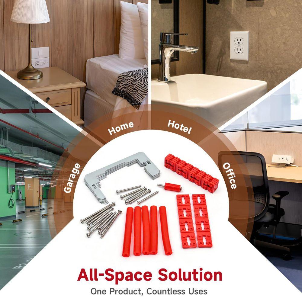 Adjustable Outlet Spacers (52/24/32/28/16/60)pcs/set Outlet Box Extender Loose Wall Switches