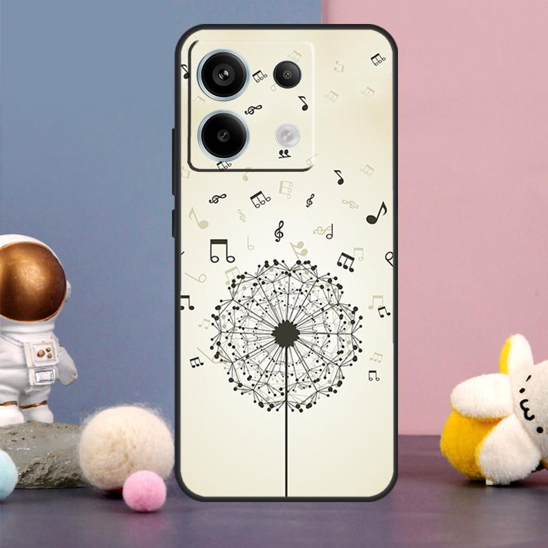 Минималистичный чехол для любителя музыки для Xiaomi Redmi Note 14 9 10 11 12 13 15 Pro Plus Redmi 15 15C 14C 10C 12C 13C