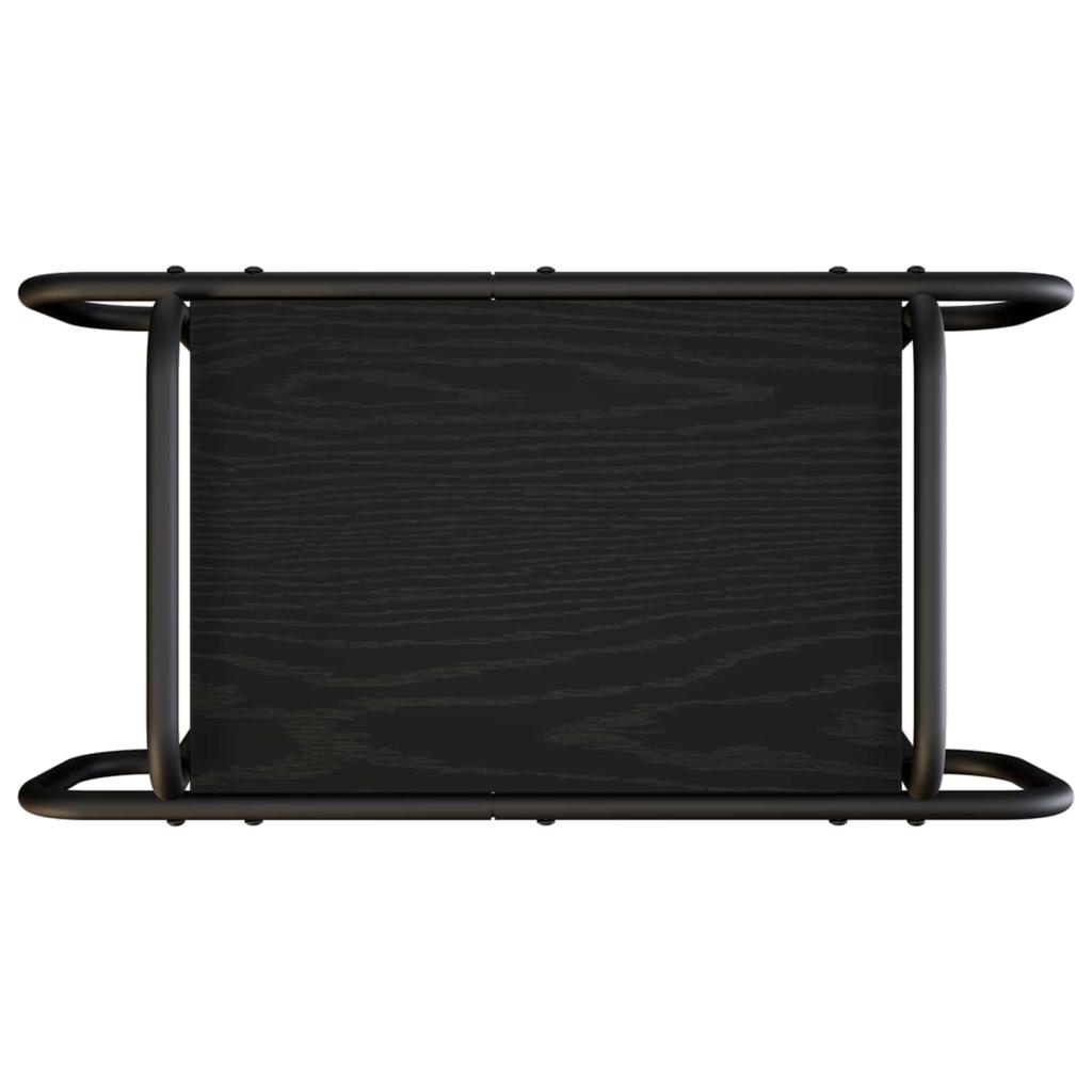 Coffee Table Black Oak 60 x 30 x 51 cm Engineered Wood