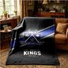 Los Angeles ice hockey  Throws Blanket Flannel Blankets Plush for Couch Bed Gifts for Men Women Travel picnic blanket Christmas fan gifts