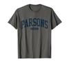 Parsons Kansas KS College University Style Blue T-Shirt