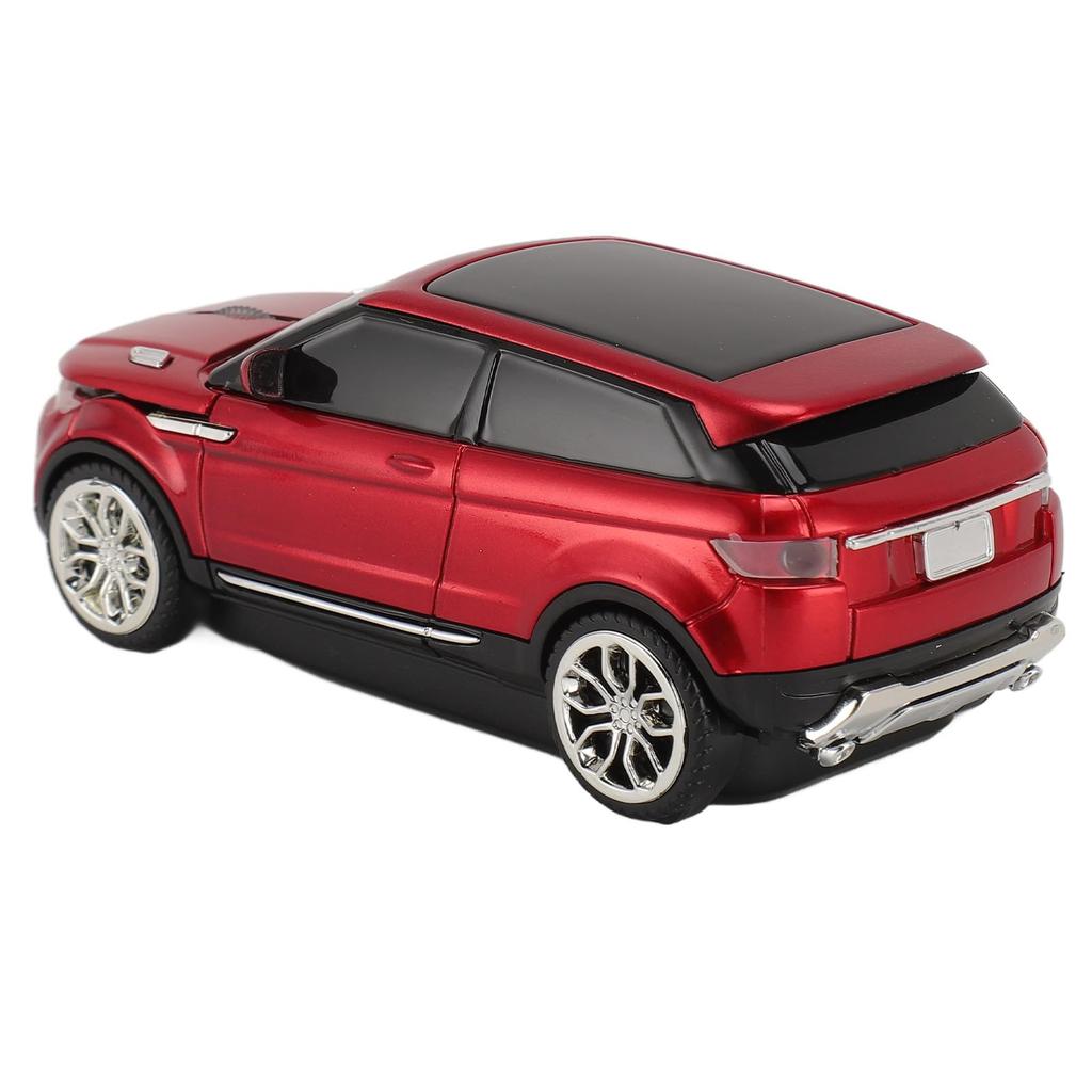 Cool 3D Sports Car Shape Wireless Gaming Mouse with USB 1600 DPI Wireless Car Mouse for and Gaming 2.4GHz Receiver, PC, Computer, Laptop, (Red)