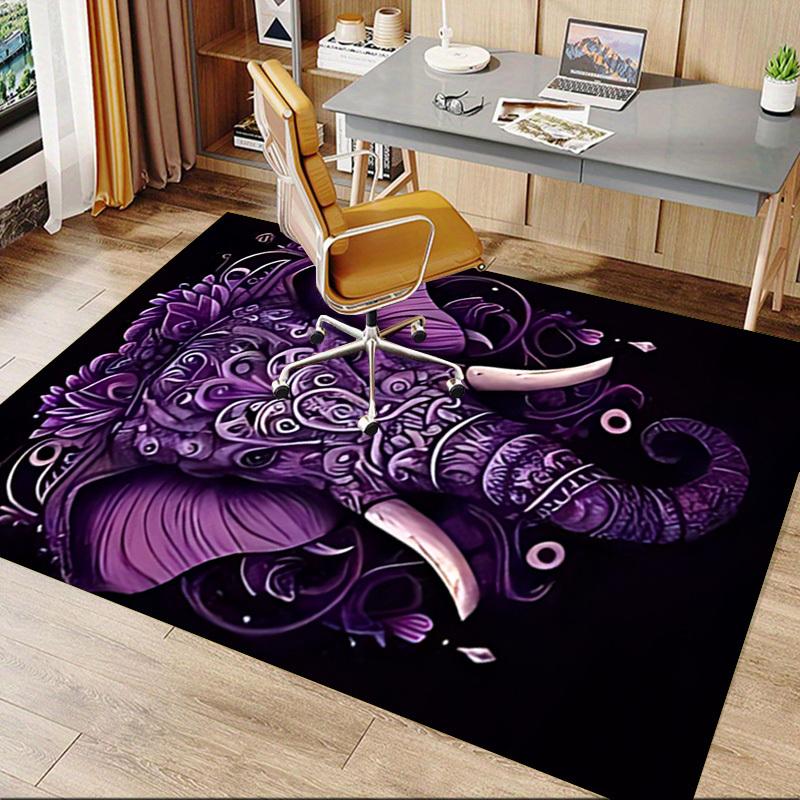 1pc elephant pattern Carpet, Office Rug Outdoor Mat Home Decor Area Carpet Festival