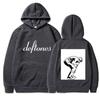 Худи Deftones с рисунком 'Peeing Man' Черная Толстовка Банды Nu Metal Гранж Y2K Ретро Унисекс Уличная Одежда Пуловер