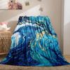 Marble Blanket Abstract Geometric Fleece Flannel Throw Blanket Soft Warm Lightweight Blanket for Couch Sofa Gift for Girls Boys