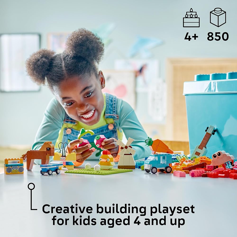 LEGO Classic Creative Brick Box Vibrant Building Blocks Educational Toy for Boys and Girls Ages 4 and Up