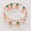 Hand Ring Cartoon Fruit Acrylic Bangle Exaggerated Wide Bracelet  Jewelry Accessories