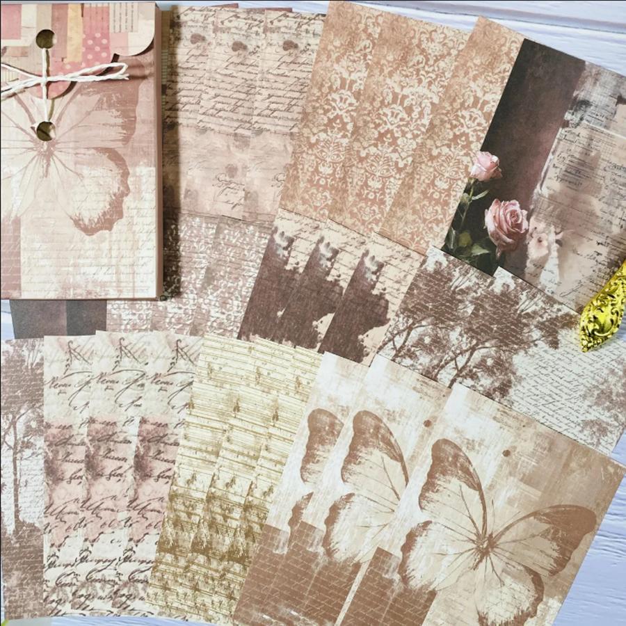 30 Pcs Vintages Scrapbook Paper for Albums Notebook for Scrapbooking, Journaling Collage Hand Account Decor Paper