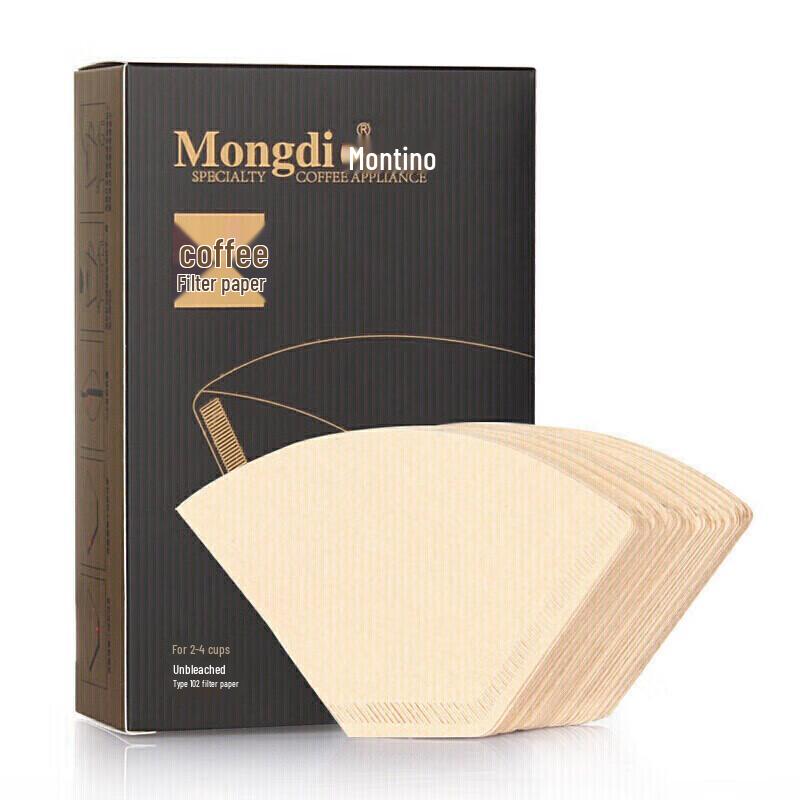 Неотбеленные кофейные фильтры Mongdio из первичной древесной массы