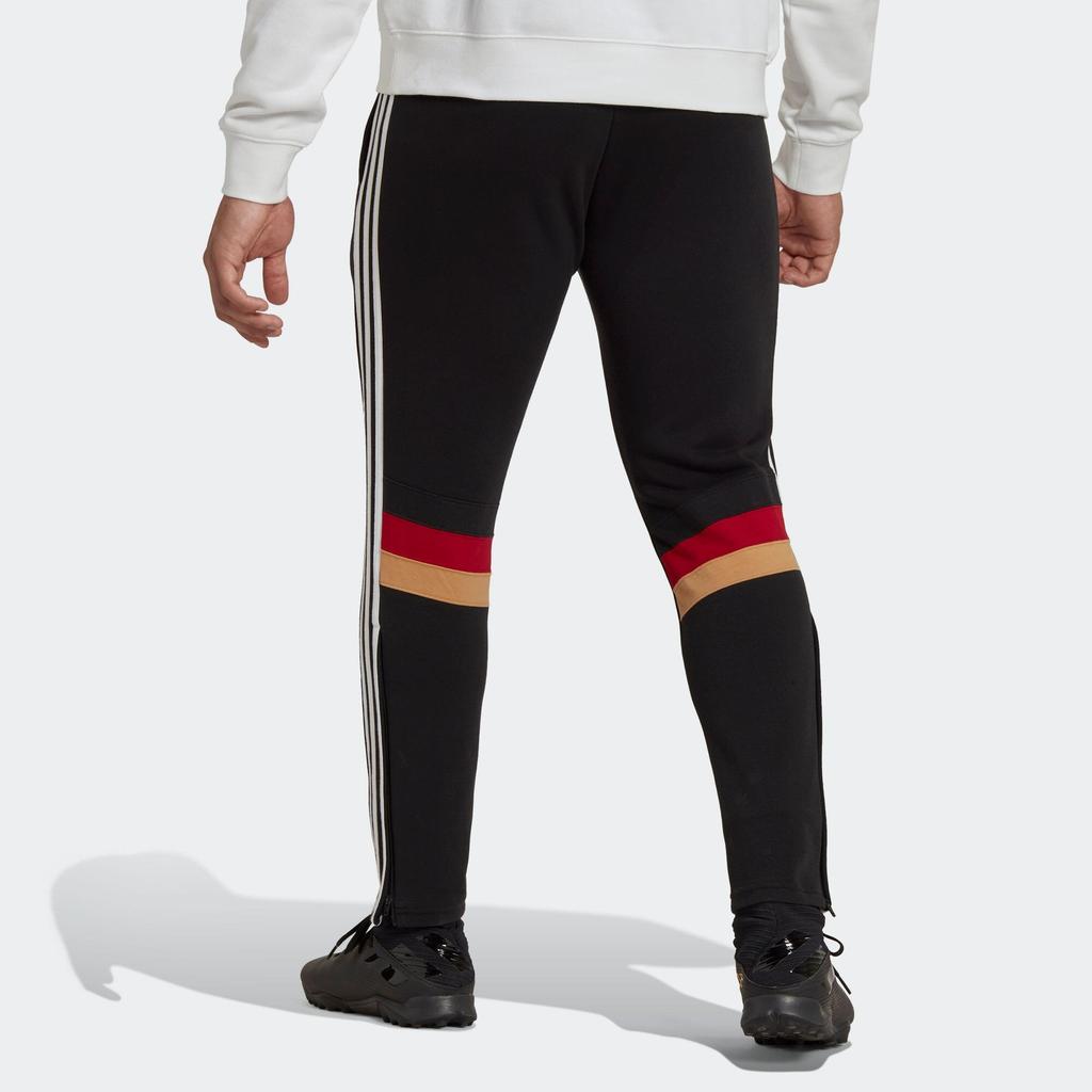 Adidas Облегающие спортивные брюки в полоску с логотипом, мужские брюки, черные HU1362