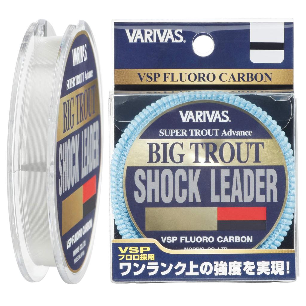 VARIVAS Super Trout Advance Big Trout Shock Leader, VSP Fluorocarbon, 30m, 3.5, 14lb, Natural