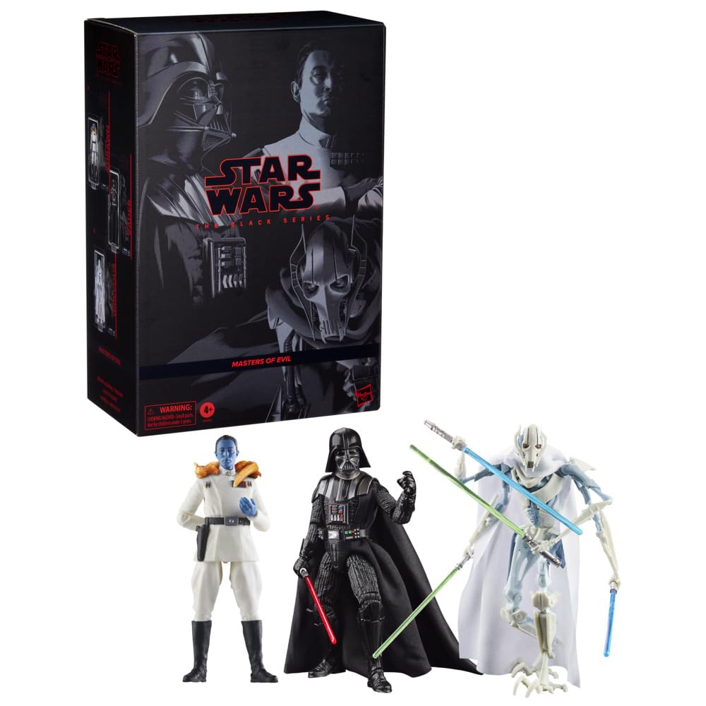 Hasbro Star Wars STAR WARS Black Series Гранд-адмирал Дарт Генерал Мастера Зла Коллекционная фигурка Набор из 3 штук G0659 Подлинный продукт