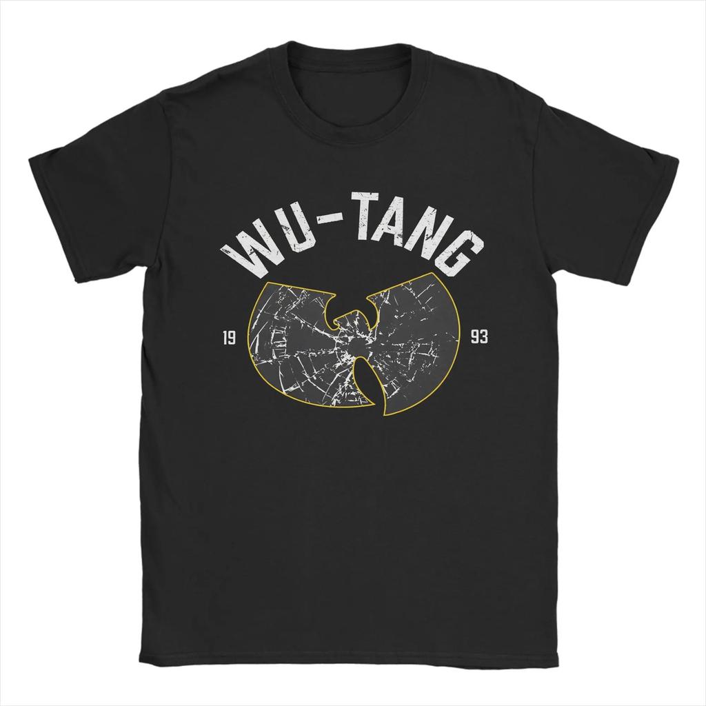 Хлопковая футболка с туром Wu-Tang Подарок фанатам Летняя хлопковая с круглым вырезом Повседневная Увеличенная Городская Спортивная Ретро Уличная одежда Стиль Yk