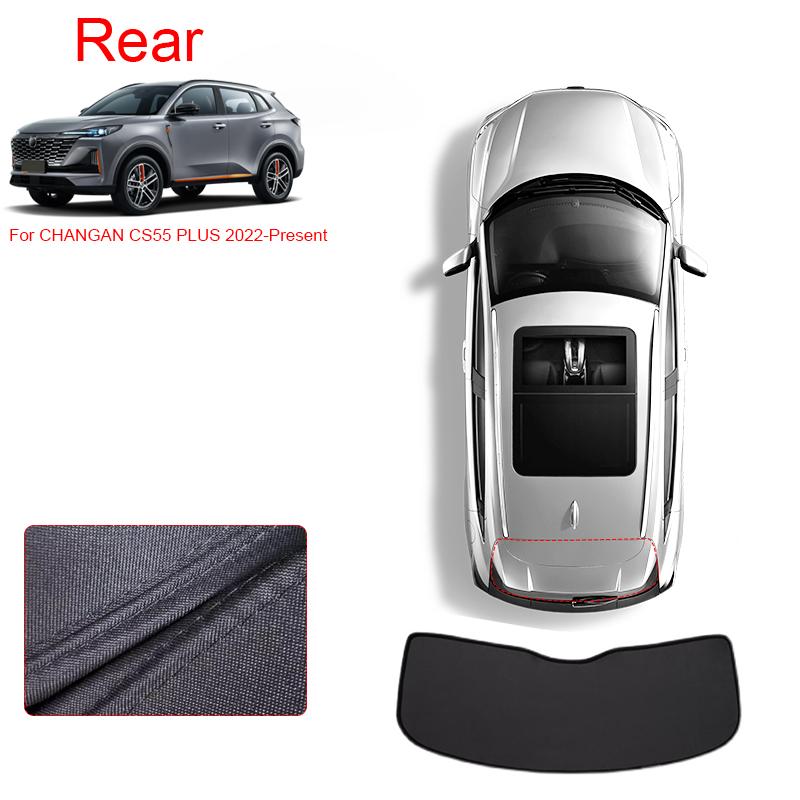 Car Black Windows Privacy Sunshade For CHANGAN CS55 PLUS 2022-Present Anti-UV Heat Insulation Protect Cover Interior Accessories
