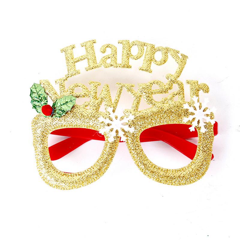 Креативные рождественские очки - Санта, Снеговик, Рога для взрослых и детей
