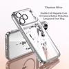 Чехлы 17Pro Пылезащитная заглушка Гальванизированный Мягкий ТПУ Чехол Magsafe для iPhone 17 16 15 Pro Max 17 Pro Max Прозрачная Силиконовая Накладка