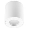 Surface-Mounted Halogen Fixed Luminaire Gu10 Round Ip44 Hermetic White 83Mm
