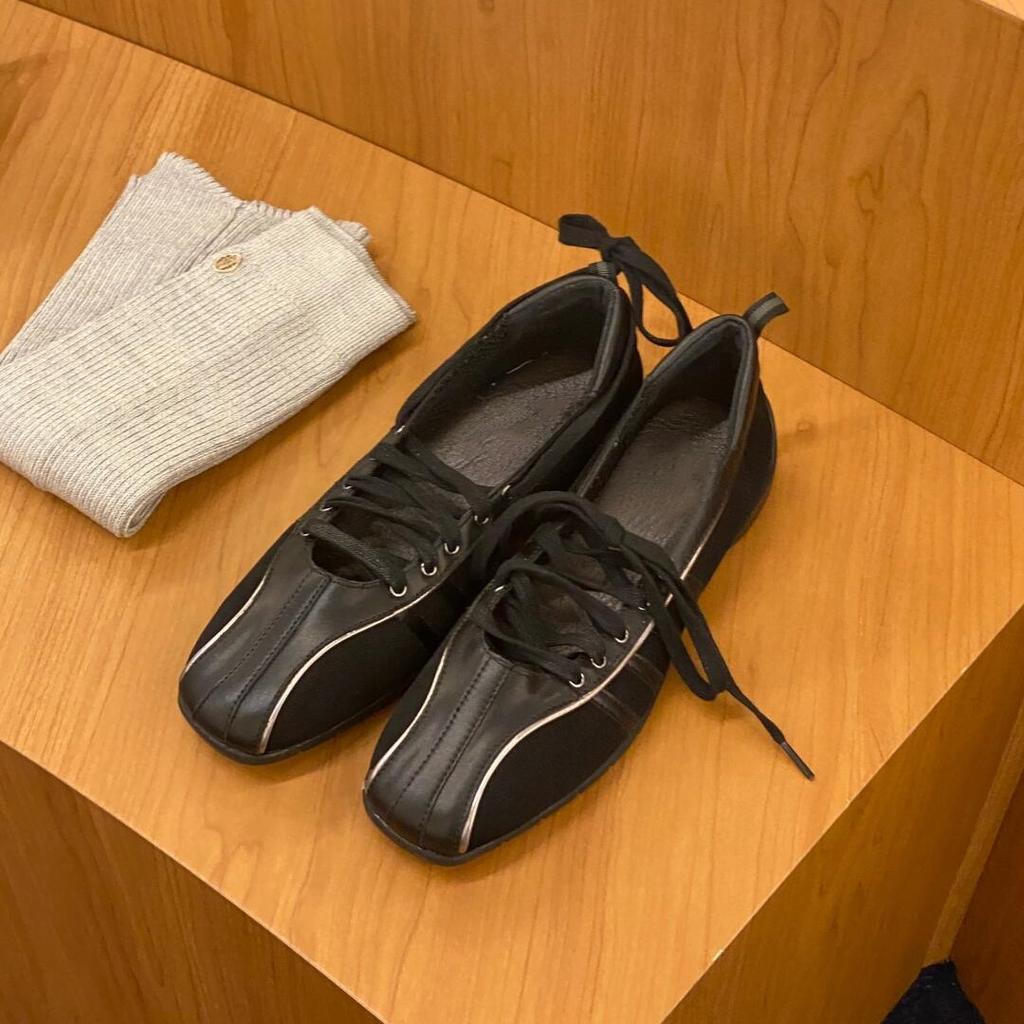 Fashion Women's Genuine Leather White Shoes  New Fashion Non Slip Strap Soft Soled Ballet Shoes Women's Flat Casual Mary Jane Shoes