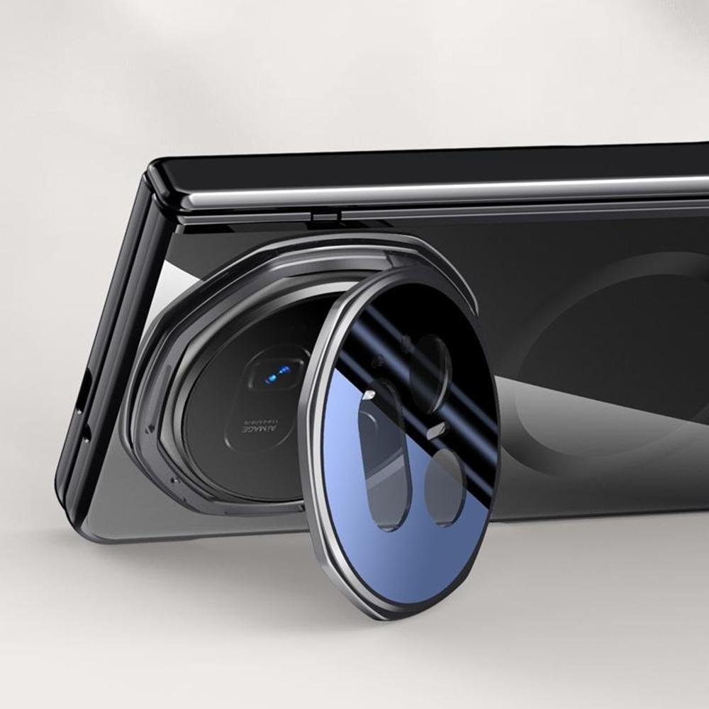 Для Honor Magic V5 5G Магнитный чехол PC+Акриловая накладка для телефона с защитной пленкой для экрана от шпионажа, подставка для объектива