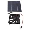 Комплект вентилятора на солнечной панели 50 Вт Питание Портативный для теплиц Сараи Курятник Дом для питомцев Вытяжка для окна