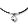 Colantotte TAO ARC Silver X Large Necklace, Black,