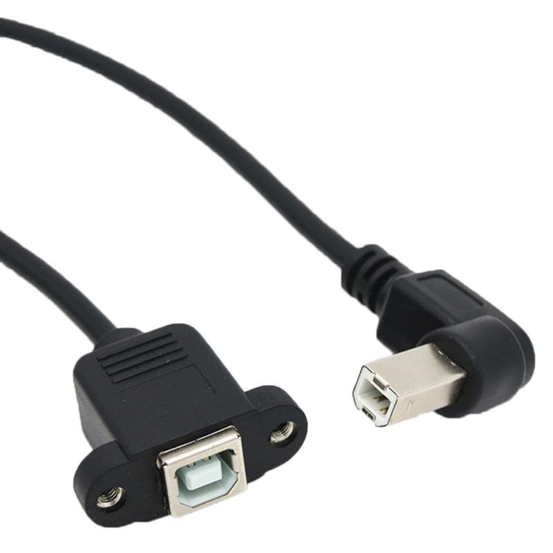 1 шт. прямоугольный разъем USB типа B «папа» к USB «мама» для крепления на панели принтера