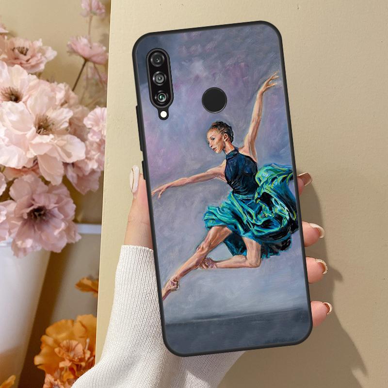 Гимнастика масляная живопись для Honor 50 8X 9X 10i чехол для Huawei P50 Pro P20 P40 P30 Lite P Smart 2021 Nova 5T чехол
