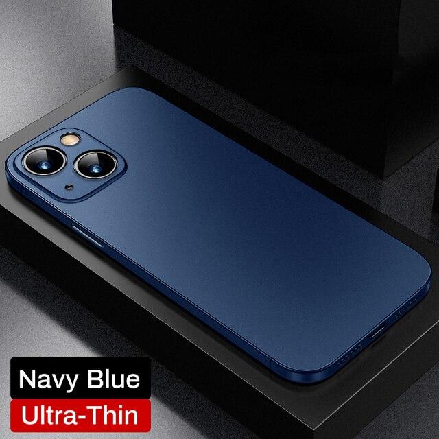Ультратонкий мягкий полипропиленовый чехол для iPhone 15, 14, 13, 12 Mini 11 Pro X XR XS Max 7 8 Plus SE2, матовый, полупрозрачный, с твердой задней частью, прозрачный тонкий чехол