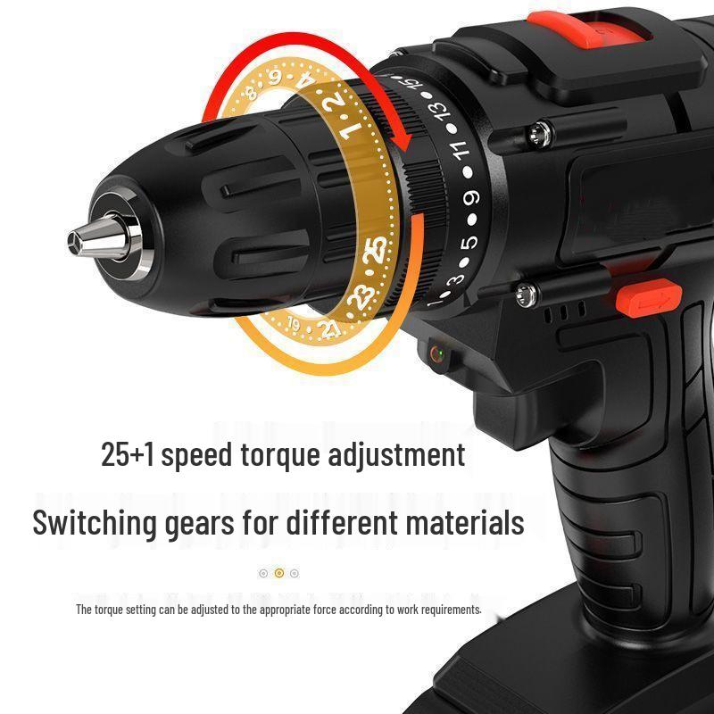 Rechargeable Multi-Functional Handheld Lithium Battery Impact Drill with Pistol Grip