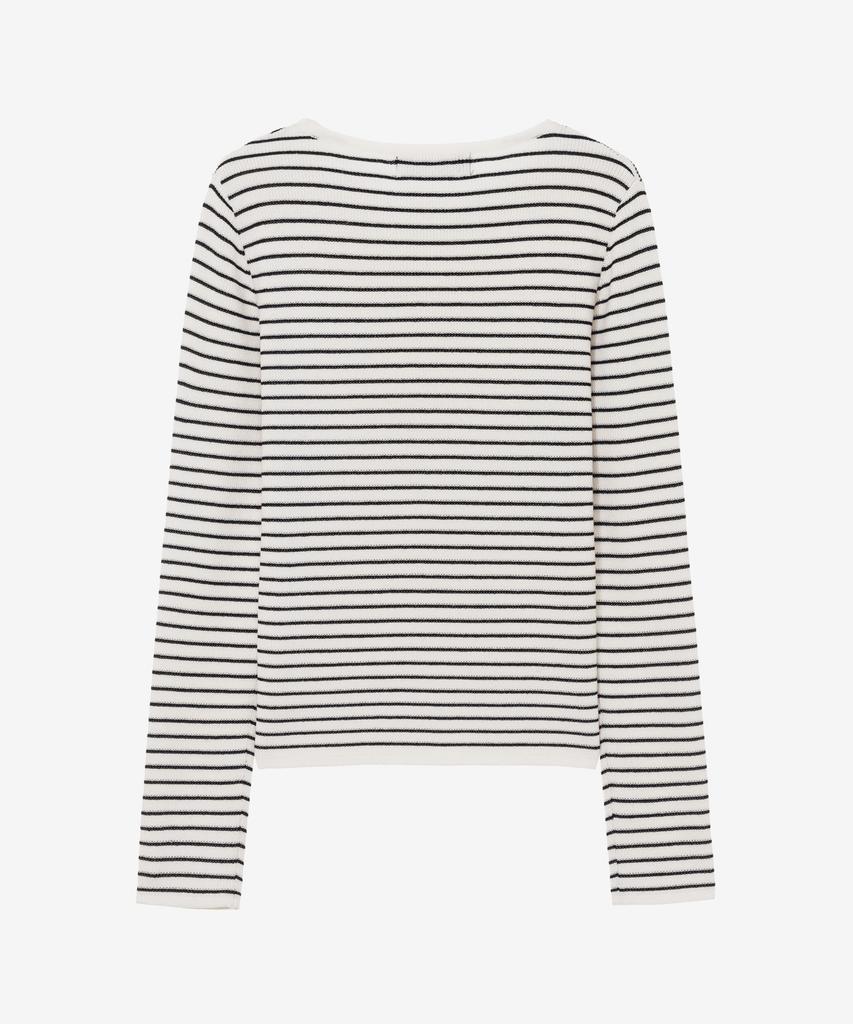 MIND BRIDGE WOMEN [W][Couture] Striped Slim Fit Knit