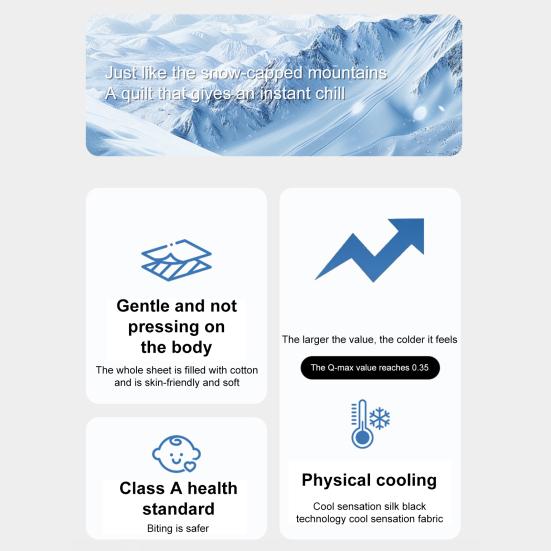 Summer Quilt Cooling Technology Easy Care Lightweight Design Cooling Effects Quilt Refreshing Sleep Solution