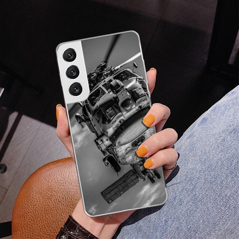Чехол для телефона Военный Самолет Военный Корабль Истребитель для Samsung Galaxy S24 S25 Edge S26 Ultra S23 S22 S21 Plus S20 FE + Персонализированный Pr