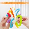 Игрушка-прорезыватель Twister Ball с погремушкой и яркими забавными цветами, сенсорная игрушка для развития мелкой моторики