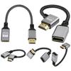Кабель Папа-Мама 4K Металлический Адаптер, совместимый с HDMI Ноутбук ТВ Передача Аудио-Видео